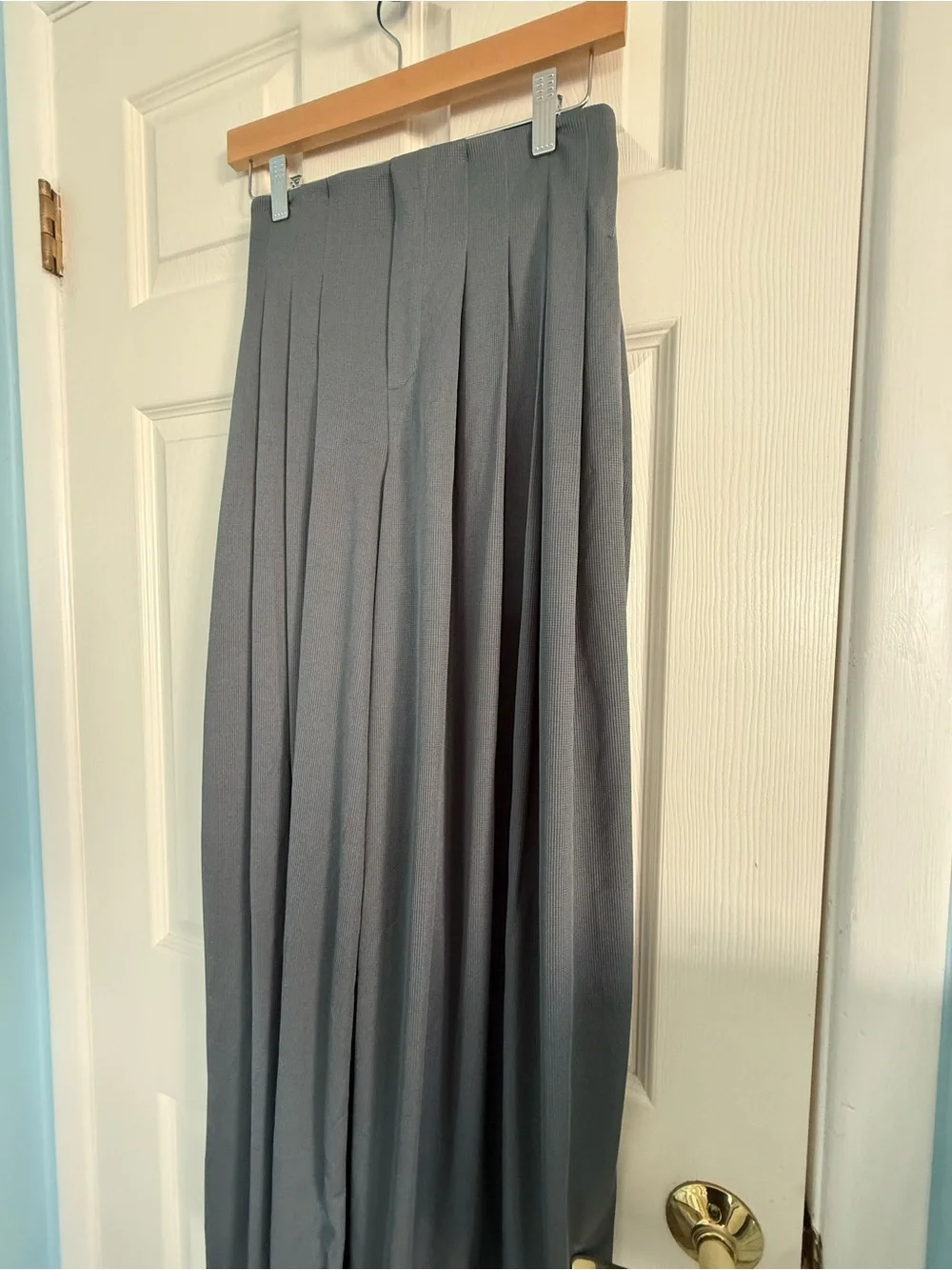 Halara Flex High Waisted Pocket Wide Leg Waffle Work Pants Weathervane NEW XS - Picture 5 of 7